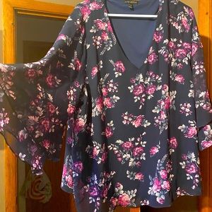 Lane Bryant shirt with tiered sleeve